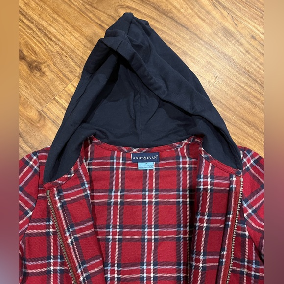 Boys zip up flannel NWOT - Picture 4 of 5